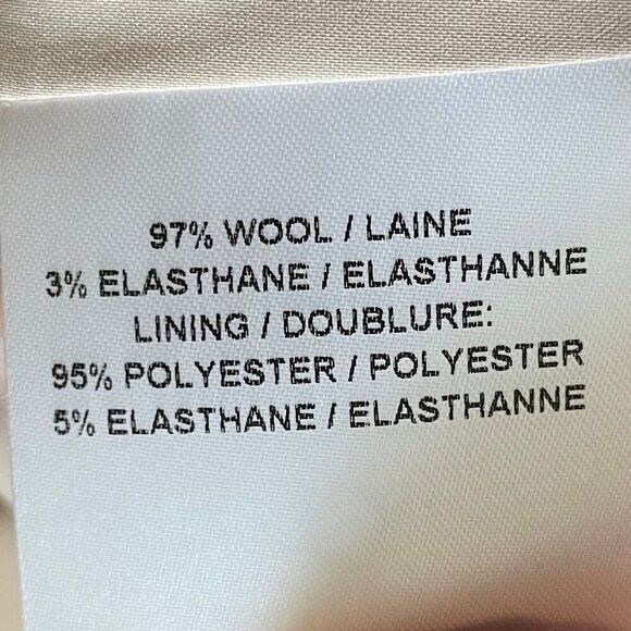 Judith & Charles Modern Lined Wool Blend Pencil Midi Skirt Red Sz 8 - Picture 10 of 11